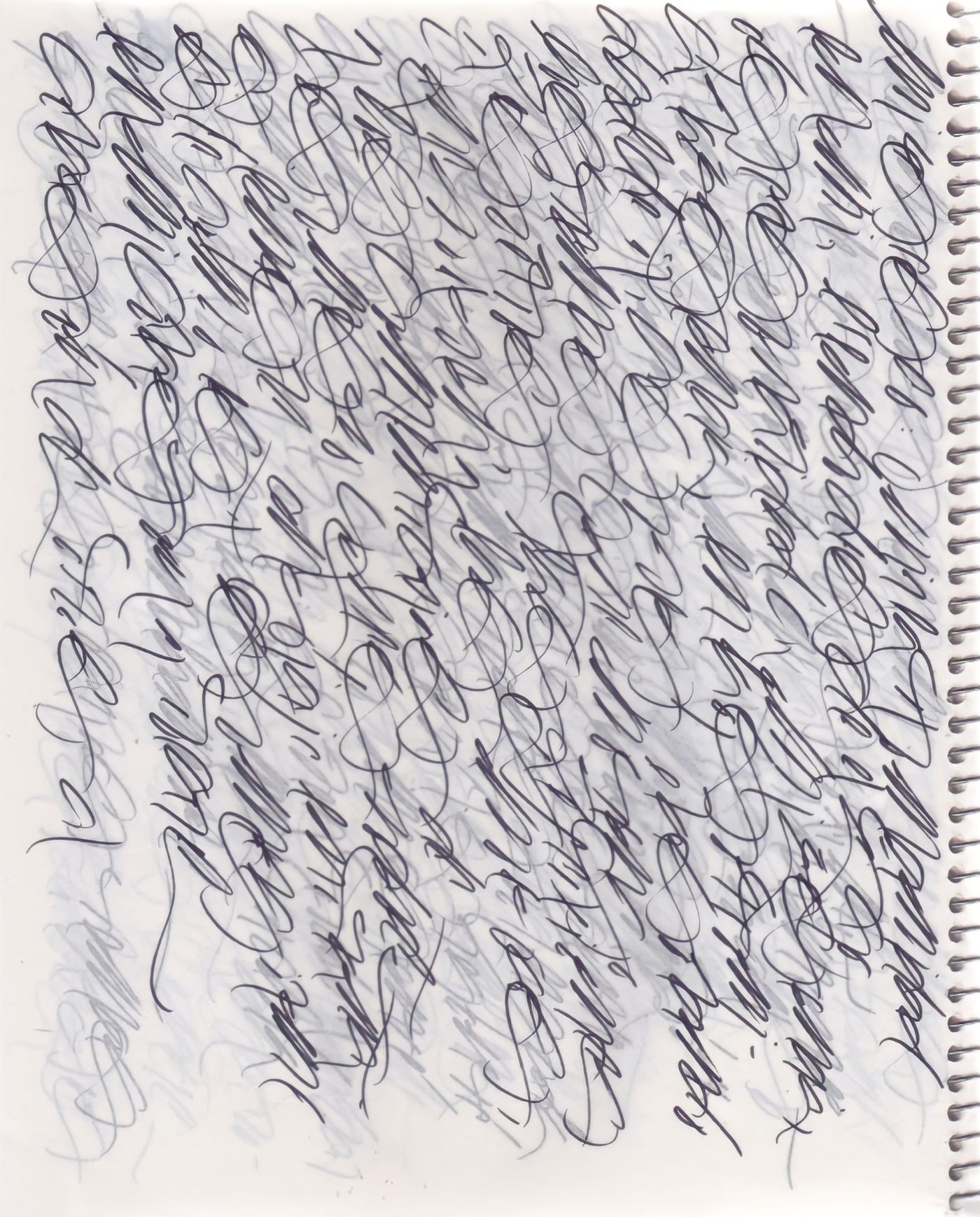 Caligrafías, Tinta sobre papel, 2000