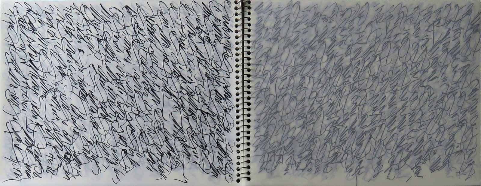 Caligrafías, Tinta sobre papel, 2000