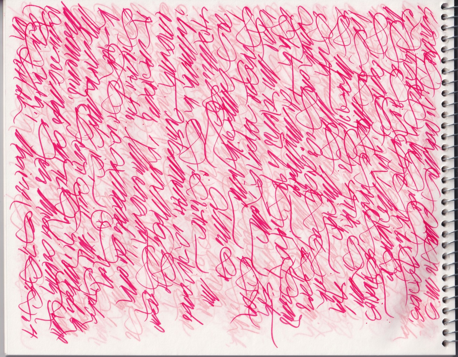 Caligrafías, Tinta sobre papel, 2000