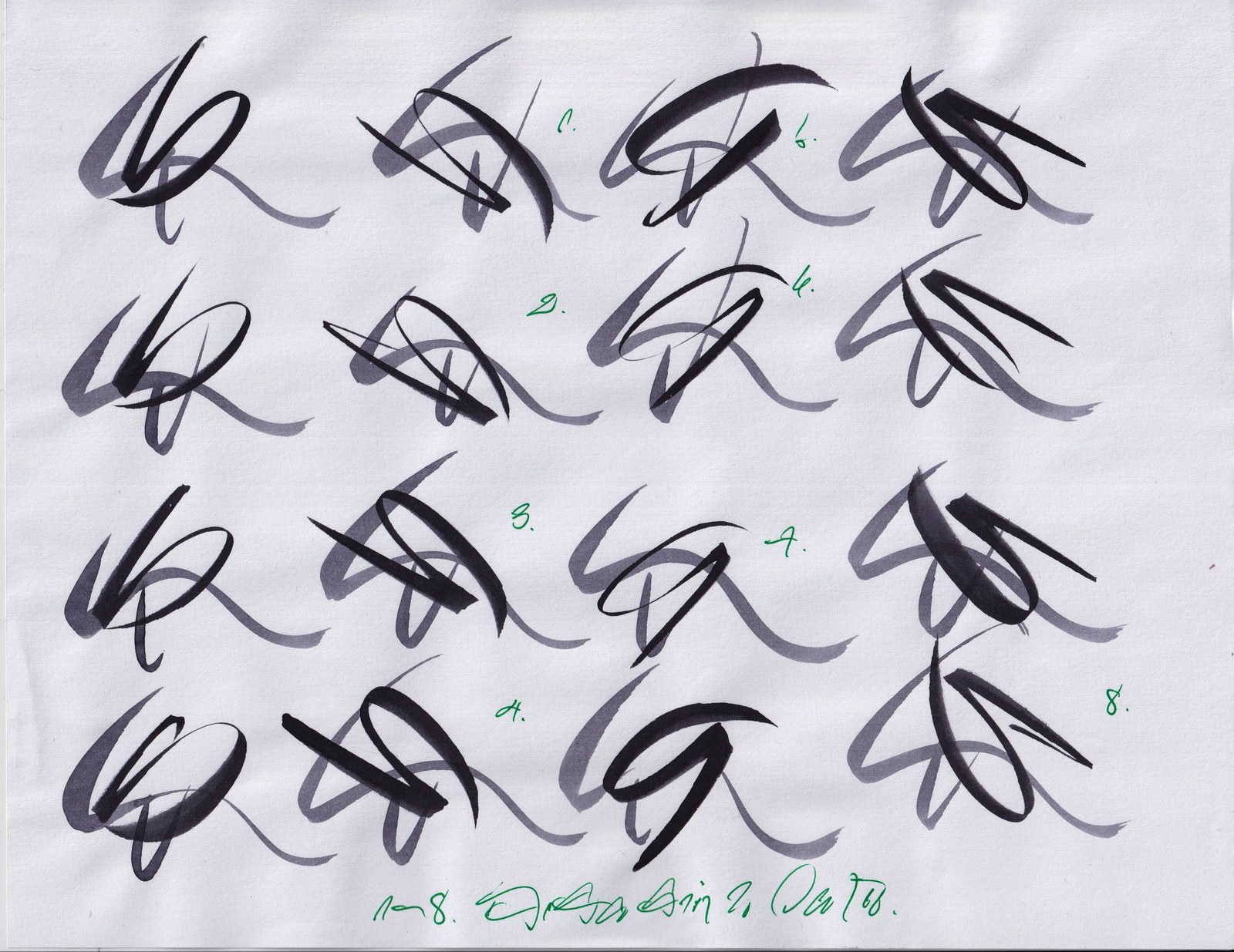 Estudios de los Signos, hoja 2, 2001