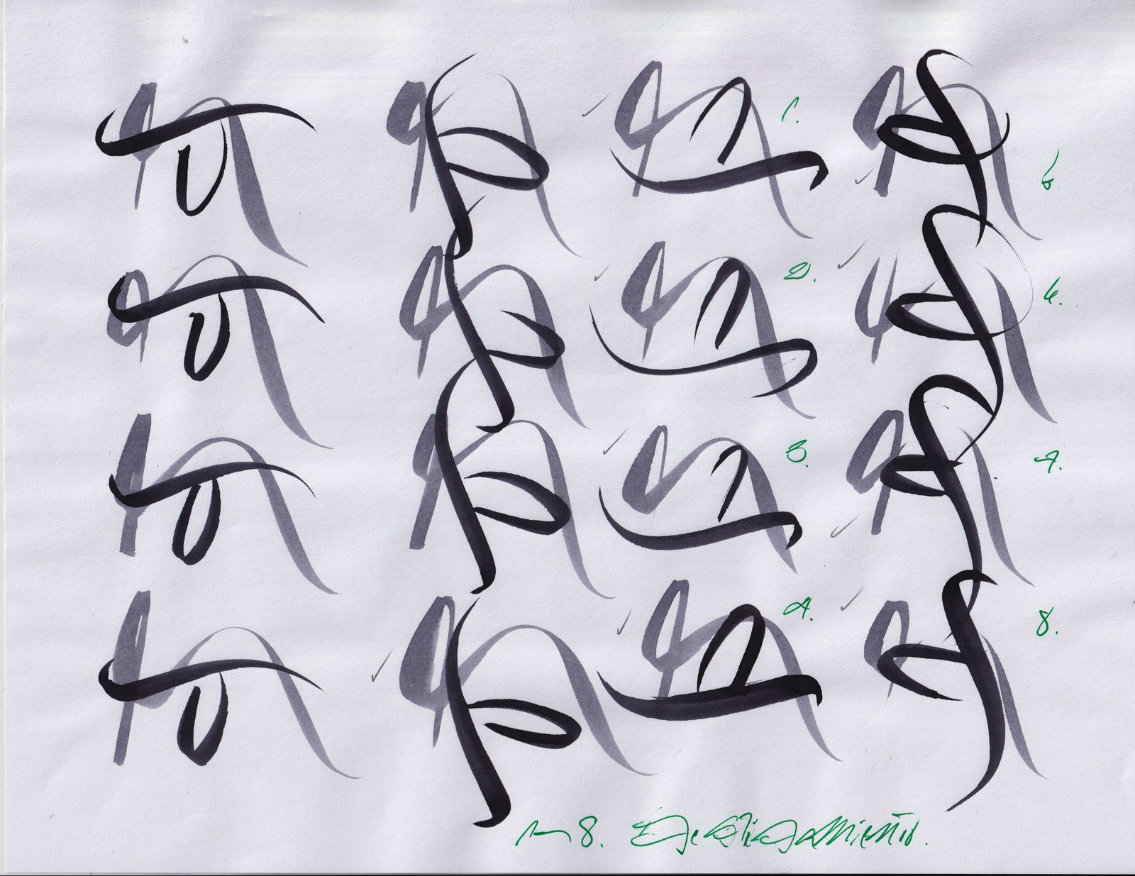 Estudios de los Signos, hoja 4, 2001