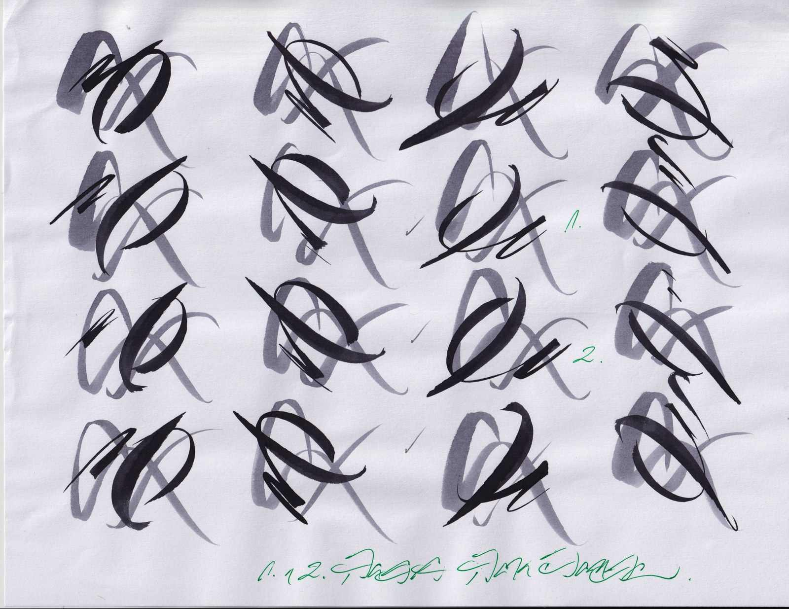 Estudios de los Signos, hoja 5, 2001