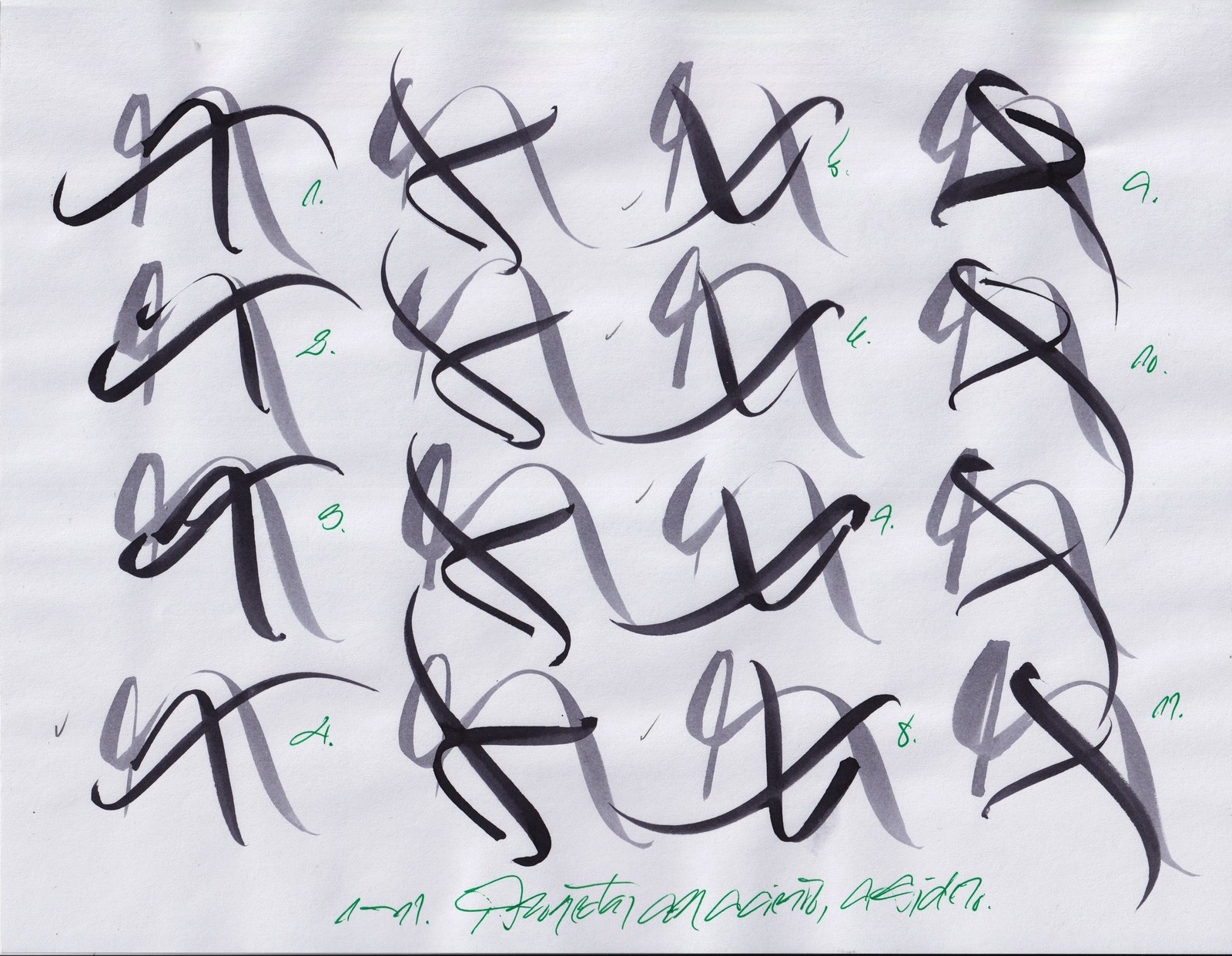 Estudios de los Signos, hoja 6, 2001